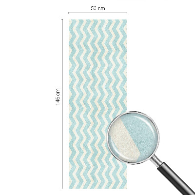 Autocollant pour vitrage Zigzag bleu