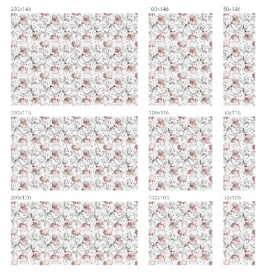 Film fenêtre décoratif occultant vitrail feuilles de rose