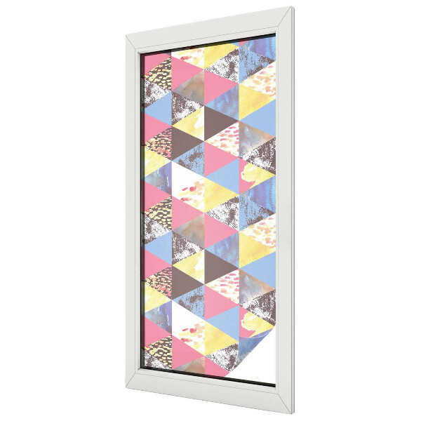 Film occultant pour fenêtre Triangles colorés