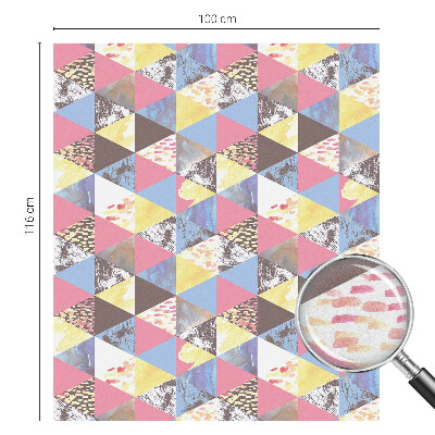 Film occultant pour fenêtre Triangles colorés