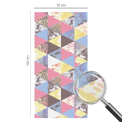 Film occultant pour fenêtre Triangles colorés