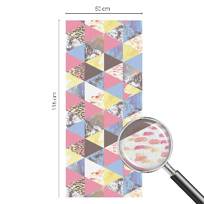 Film occultant pour fenêtre Triangles colorés