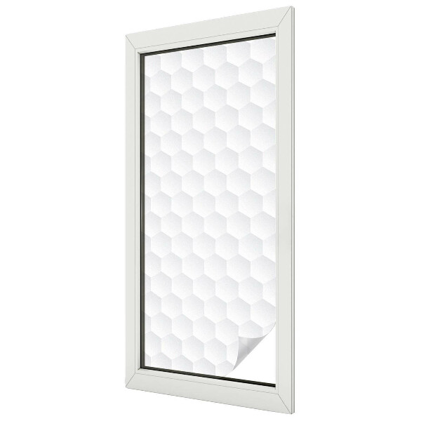 Vitrail autocollant pour fenêtre Mosaïque blanche