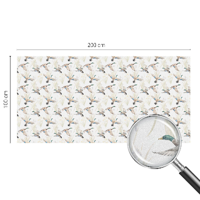 Film occultant fenêtre effet vitrail Les oiseaux et la nature