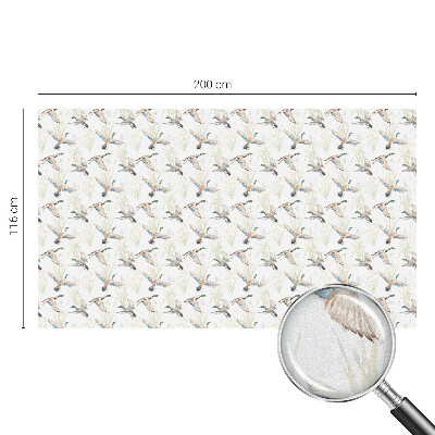 Film occultant fenêtre effet vitrail Les oiseaux et la nature