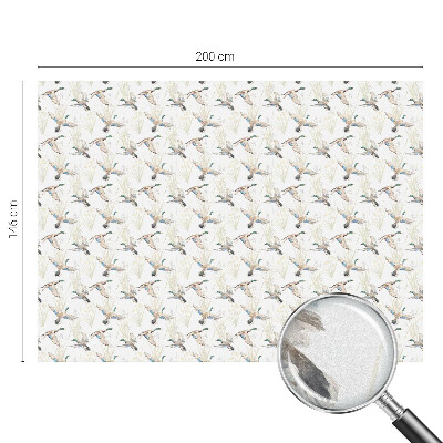 Film occultant fenêtre effet vitrail Les oiseaux et la nature