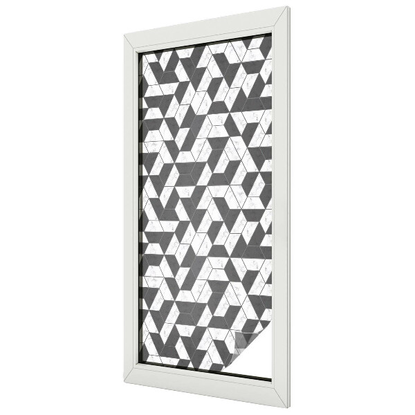 Vitrail autocollant pour fenêtre Illusions géométriques