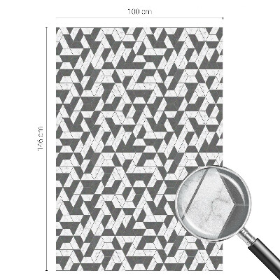 Vitrail autocollant pour fenêtre Illusions géométriques