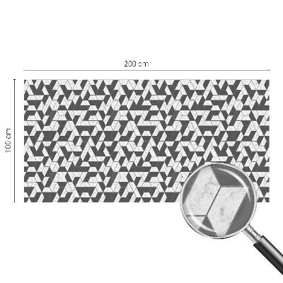 Vitrail autocollant pour fenêtre Illusions géométriques