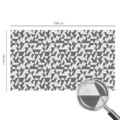 Vitrail autocollant pour fenêtre Illusions géométriques