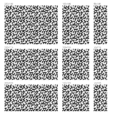 Vitrail autocollant pour fenêtre Illusions géométriques