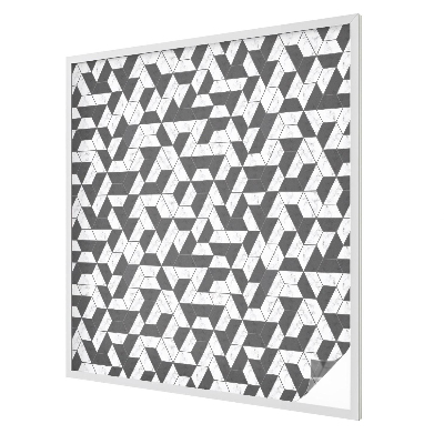 Vitrail autocollant pour fenêtre Illusions géométriques