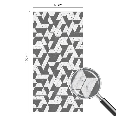 Vitrail autocollant pour fenêtre Illusions géométriques