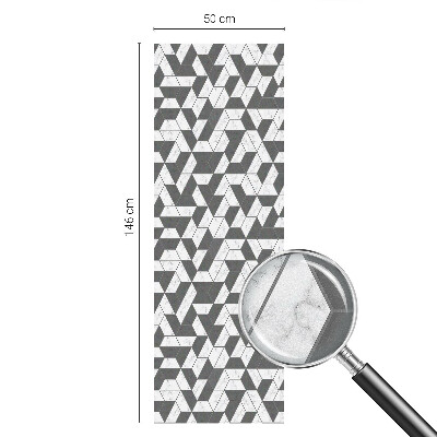 Vitrail autocollant pour fenêtre Illusions géométriques