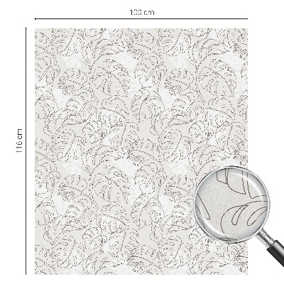 Film fenêtre décoratif occultant vitrail Plante ornementale