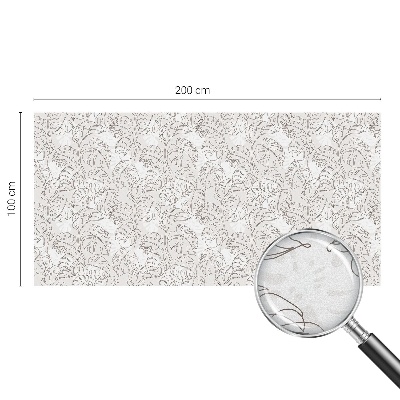 Film fenêtre décoratif occultant vitrail Plante ornementale