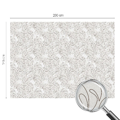 Film fenêtre décoratif occultant vitrail Plante ornementale