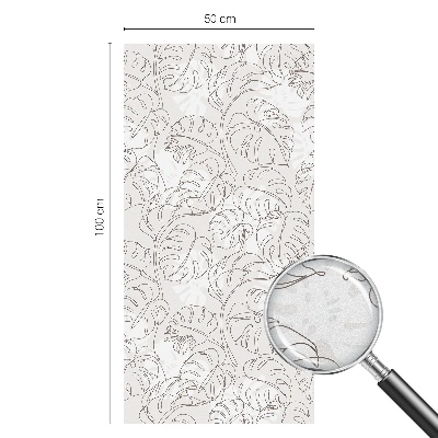 Film fenêtre décoratif occultant vitrail Plante ornementale