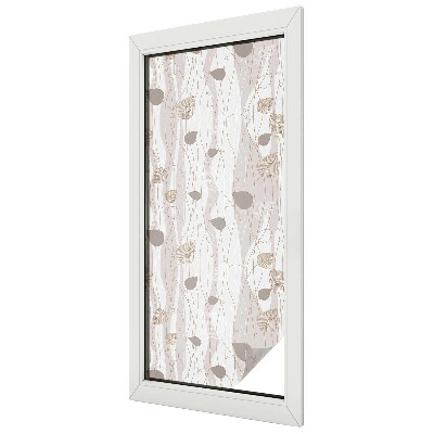 Film occultant pour fenêtre Feuilles élégantes