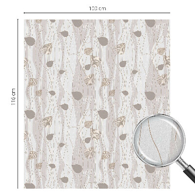 Film occultant pour fenêtre Feuilles élégantes