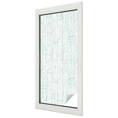 Vitrail autocollant pour fenêtre Motif en bois