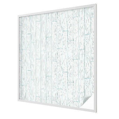 Vitrail autocollant pour fenêtre Motif en bois