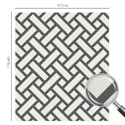 Film occultant fenêtre effet vitrail Rectangles entrelacés