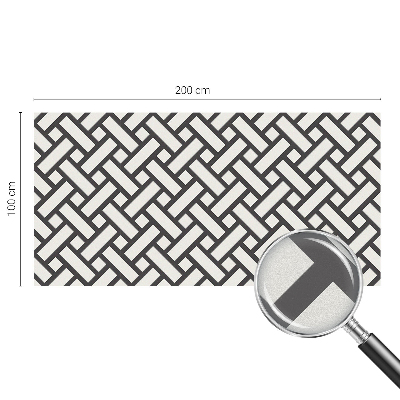 Film occultant fenêtre effet vitrail Rectangles entrelacés