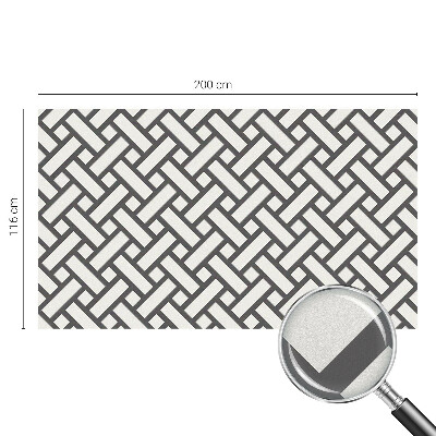 Film occultant fenêtre effet vitrail Rectangles entrelacés