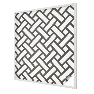 Film occultant fenêtre effet vitrail Rectangles entrelacés