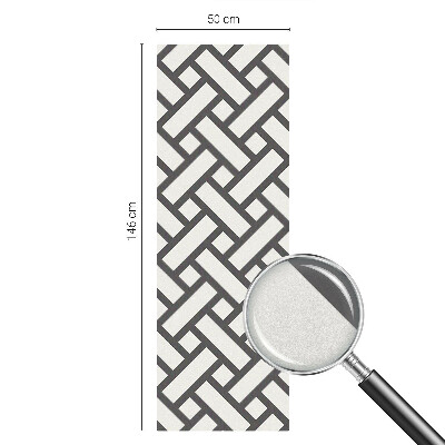 Film occultant fenêtre effet vitrail Rectangles entrelacés