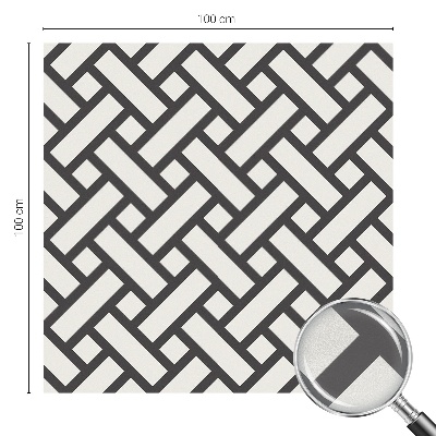 Film occultant fenêtre effet vitrail Rectangles entrelacés