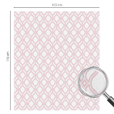 Film fenêtre décoratif occultant vitrail Lignes roses