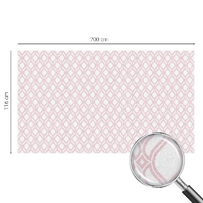 Film fenêtre décoratif occultant vitrail Lignes roses