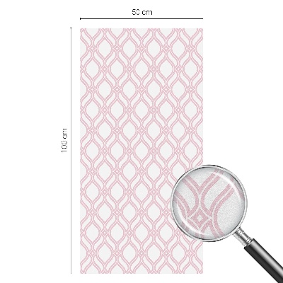 Film fenêtre décoratif occultant vitrail Lignes roses