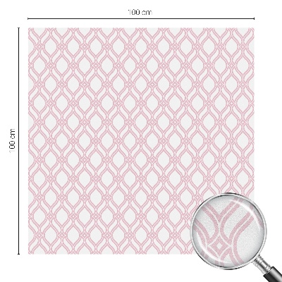 Film fenêtre décoratif occultant vitrail Lignes roses