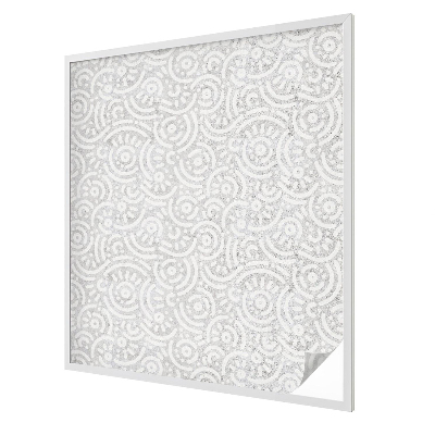 Film occultant fenêtre effet vitrail Abstraction géométrique