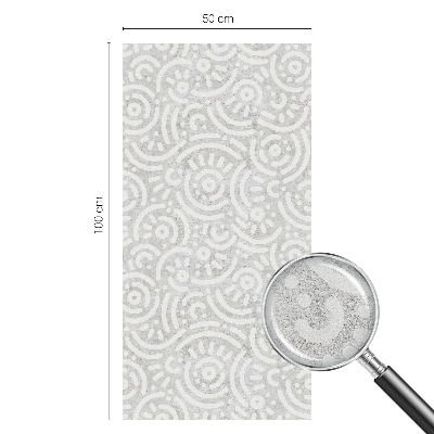 Film occultant fenêtre effet vitrail Abstraction géométrique