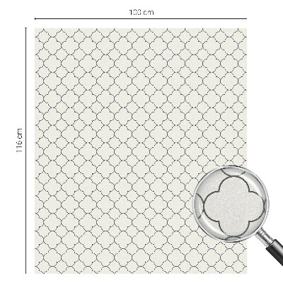 Vitrail autocollant pour fenêtre L'élégance simple