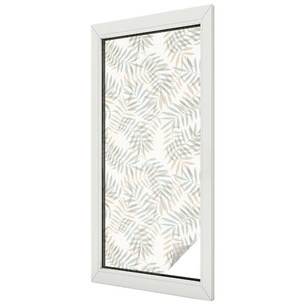 Film occultant fenêtre effet vitrail Élégance feuillue