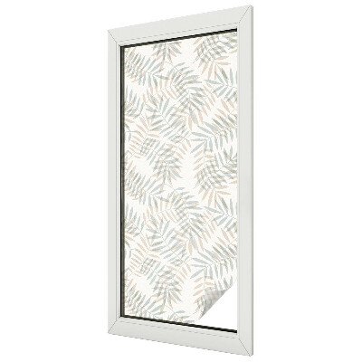 Film occultant fenêtre effet vitrail Élégance feuillue