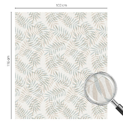 Film occultant fenêtre effet vitrail Élégance feuillue