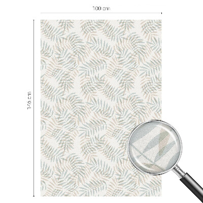 Film occultant fenêtre effet vitrail Élégance feuillue