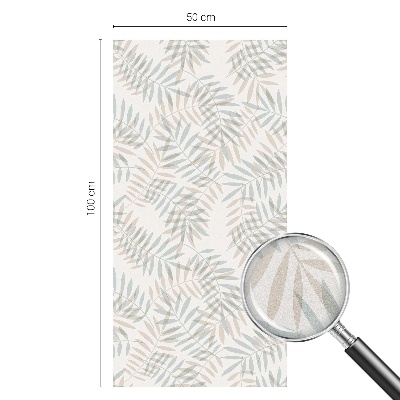 Film occultant fenêtre effet vitrail Élégance feuillue