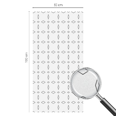 Film fenêtre décoratif occultant vitrail Formes en losange