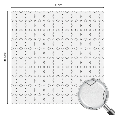Film fenêtre décoratif occultant vitrail Formes en losange