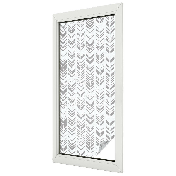 Film occultant fenêtre effet vitrail Motif de flèche