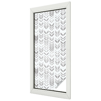 Film occultant fenêtre effet vitrail Motif de flèche