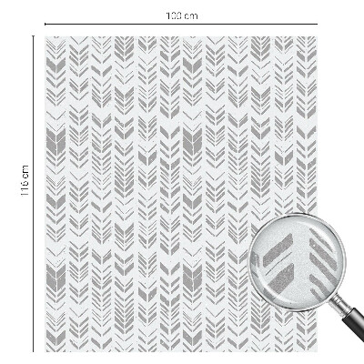 Film occultant fenêtre effet vitrail Motif de flèche