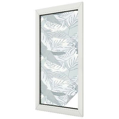 Vitrail autocollant pour fenêtre Feuilles subtiles